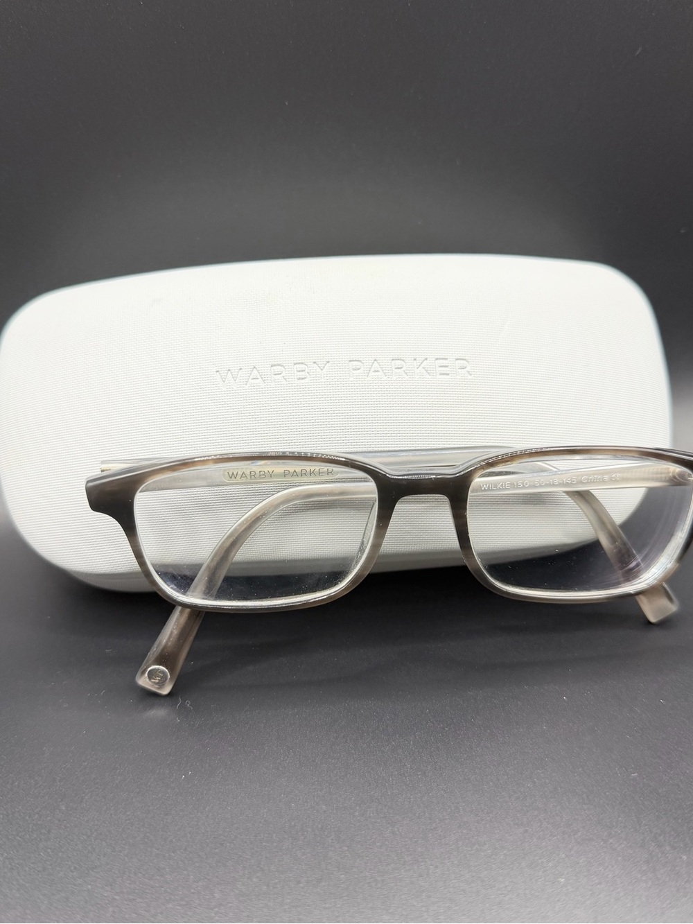 Warby Parker WILKIE 150 Gray Stone EYEGLASSES FRAME 50-18-145